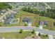 Aerial view with property line highlighting home's location within a vibrant residential community at 1536 Abberbury Dr., Conway, SC 29527