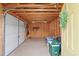Spacious garage with exposed wood beams, perfect for storage and workshop activities at 1536 Abberbury Dr., Conway, SC 29527