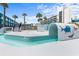 Exterior view of a zero entry pool that is only 3ft deep at 1600 S Ocean Blvd. # 254, Myrtle Beach, SC 29577