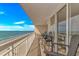 Enjoy gorgeous ocean views from the spacious balcony complete with comfortable seating and panoramic vistas at 1625 S Ocean Blvd. # 1210, North Myrtle Beach, SC 29582