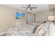 Cozy bedroom with two queen beds, beachy decor, and a large flat-screen television at 1625 S Ocean Blvd. # 1210, North Myrtle Beach, SC 29582