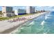 Oceanfront view of beachfront property offering clear blue waters and soft sandy beaches at 1709 S Ocean Blvd. # 403, North Myrtle Beach, SC 29582