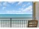 Relax on this balcony with ocean views and comfortable seating at 1709 S Ocean Blvd. # 403, North Myrtle Beach, SC 29582