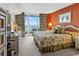 Spacious bedroom with balcony access and ocean view at 200 76Th Ave. N # 301, Myrtle Beach, SC 29572