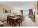 Living room showcasing beach view, dining area, and comfortable seating arrangements at 200 76Th Ave. N # 301, Myrtle Beach, SC 29572