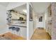 Kitchen eat-in bar connects to entry, creating an open floor plan concept with bar seating at 215 Lander Dr., Conway, SC 29526