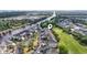 Aerial view of the real estate location, with waterway and golf course views at 2180 Waterview Dr. # 1044, North Myrtle Beach, SC 29582