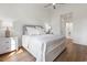 Serene main bedroom with neutral decor and hardwood floors at 2180 Waterview Dr. # 1044, North Myrtle Beach, SC 29582