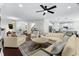 Open concept layout showcasing the living room, kitchen, and dining area at 235 Welcome Dr., Myrtle Beach, SC 29579