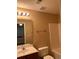 Clean bathroom with modern fixtures, vanity, and bright lighting at 238 Seabert Rd. # 238, Myrtle Beach, SC 29579
