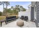 Outdoor patio featuring modern furniture and a comfortable seating arrangement at 2616 Elowen Ln. # 167B, Longs, SC 29568