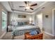 Primary bedroom with decorative pillows and a wooden chest at the end of the bed at 3148 Gause Rd., Loris, SC 29569