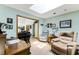 Inviting living room with a skylight, offering natural light and a comfortable seating area at 33 Brassie Dr., Carolina Shores, NC 28467