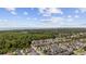 Aerial view of a vibrant community surrounded by lush greenery and close to the ocean at 3381 Pampas Dr., Myrtle Beach, SC 29577