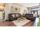 Cozy living room with a plush rug, dark wood floors, and stylish, comfortable seating at 3757 Kingsley Dr., Myrtle Beach, SC 29588