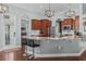 Stylish kitchen featuring a breakfast bar, stainless appliances, and plenty of counter space at 400 Palo Verde Dr., Myrtle Beach, SC 29579