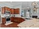 Modern kitchen featuring stainless steel appliances, granite countertops, and updated fixtures at 400 Palo Verde Dr., Myrtle Beach, SC 29579