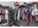 Organized walk-in closet with ample hanging space and shelving for efficient storage solutions at 400 Palo Verde Dr., Myrtle Beach, SC 29579