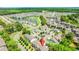 Beautiful aerial view showcasing the community's layout, landscaping, and surrounding green spaces at 448 Papyrus Circle # 448, Little River, SC 29566