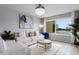 Comfortable living area with a plush sofa, stylish decor, and large windows offering scenic views at 501 Maison Dr. # F14, Myrtle Beach, SC 29572