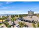 Scenic aerial view of beach, ocean and property parking in sunny Myrtle Beach at 504 N Ocean Blvd. N # 309, Myrtle Beach, SC 29577