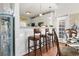 Eat-in kitchen with counter seating, and white cabinets at 523 Stonemason Dr., Myrtle Beach, SC 29579