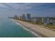 Aerial view of the oceanfront property with beach access and stunning views at 5750 Oyster Catcher Dr. # 333, North Myrtle Beach, SC 29582