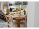 Dining area with modern decor and a comfortable atmosphere, open to the living room space at 5750 Oyster Catcher Dr. # 333, North Myrtle Beach, SC 29582