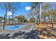 Enjoy friendly games on this outdoor basketball court with blue accents and surrounding trees at 5905 South Kings Hwy. # 433, Myrtle Beach, SC 29575