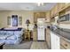 Full view of the kitchen area with cabinets and appliances at 5905 South Kings Hwy. # 433, Myrtle Beach, SC 29575