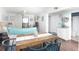 Comfortable living area with a blend of modern and rustic beach decor, adjacent to a kitchenette at 6001 N Ocean Blvd. # 342, North Myrtle Beach, SC 29582