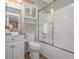 This bathroom features a bathtub, glass shower doors, and vanity with white cabinetry at 6001-8026 South Kings Hwy., Myrtle Beach, SC 29575