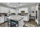 Modern kitchen with stainless steel appliances, granite countertops, and a kitchen island at 6239 Chadderton Circle, Myrtle Beach, SC 29579