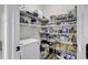 Spacious pantry features wire shelving and ample storage for food and household items at 6239 Chadderton Circle, Myrtle Beach, SC 29579