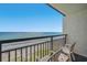 Relaxing balcony view overlooking the beach and ocean at 6804 N Ocean Blvd. # 1133, Myrtle Beach, SC 29572