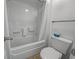 A clean, bright bathroom features a white toilet and tub/shower combination at 6804 N Ocean Blvd. # 1133, Myrtle Beach, SC 29572