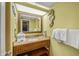 The bathroom includes decorative touches such as a wooden sea horse on the wall at 6804 N Ocean Blvd. # 1133, Myrtle Beach, SC 29572