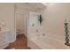 Spacious bathroom with a jacuzzi tub and stylish decor at 719 Shearwater Ct. # 301, Murrells Inlet, SC 29576