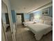 Bedroom with two beds, coastal decor, and plenty of space at 7500 N Ocean Blvd. # 6120, Myrtle Beach, SC 29572
