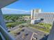Incredible aerial view from the balcony, showcasing the surrounding lush landscape at 9820 Queensway Blvd. # 1603, Myrtle Beach, SC 29572