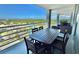 Enjoy this dining area on the balcony with scenic views at 9840 Queensway Blvd. # 1505, Myrtle Beach, SC 29572