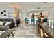 Open living space seamlessly connecting the kitchen and living areas at 9840 Queensway Blvd. # 1505, Myrtle Beach, SC 29572