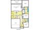 Layout showcasing the home's main level, including the kitchen, bedrooms, and living spaces at 1029 Jase Dr., Longs, SC 29568