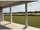 Covered patio offers a beautiful view of the lawn at 1029 Jase Dr., Longs, SC 29568