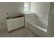 Bathroom features a tub and vanity, ready for finishing touches and personalization at 1033 Jase Dr., Longs, SC 29568
