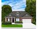 Charming single-story brick home featuring a manicured lawn and attached two-car garage at 1033 Jase Dr., Longs, SC 29568