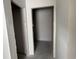 Empty hallway with an unfinished doorway and fresh gray paint on the surrounding walls at 1037 Jase Dr., Longs, SC 29568