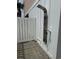Modern outdoor shower located conveniently to the pool at 112 B 12Th Ave. N, Surfside Beach, SC 29575