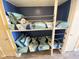 Cozy bunk beds featuring nautical themed bedspreads and bedding within a room with blue colored walls at 116 S Waccamaw Dr. # 205, Murrells Inlet, SC 29576