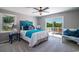 Comfortable bedroom with a view of the trees at 134 Mohican Dr., Georgetown, SC 29440